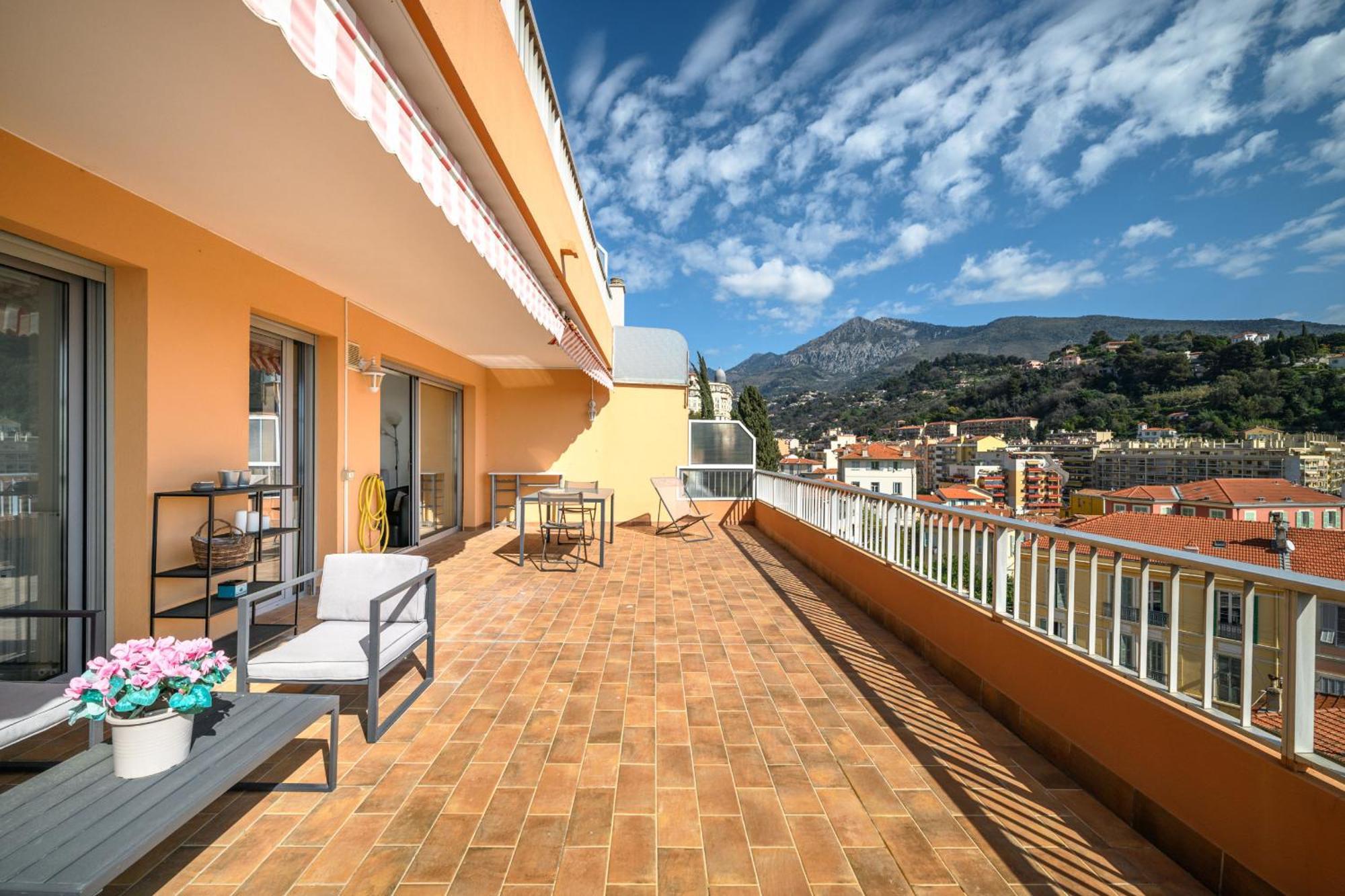 'L'Alicante Proche' Gare, Terrasse, Vue Mer Menton Ngoại thất bức ảnh